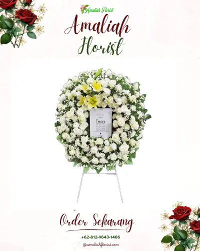 Krans Bunga Duka Cita di Gabek Dua
