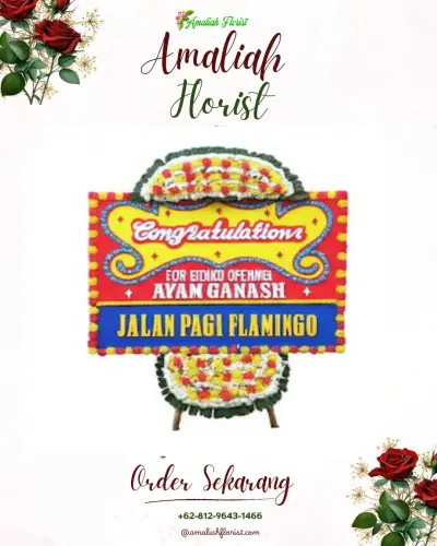 Bunga Papan Congratulation di Gabek Dua
